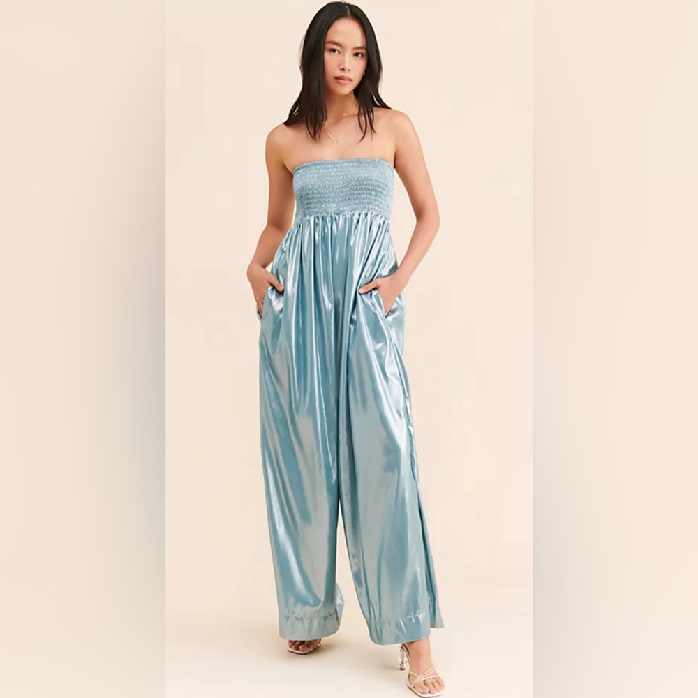 Free People June Metallic Jumpsuit